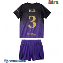 Fotballdrakt Barn Barcelona Alejandro Balde #3 Bortedraktsett 2026-27 Kortermet (+ Korte bukser)
